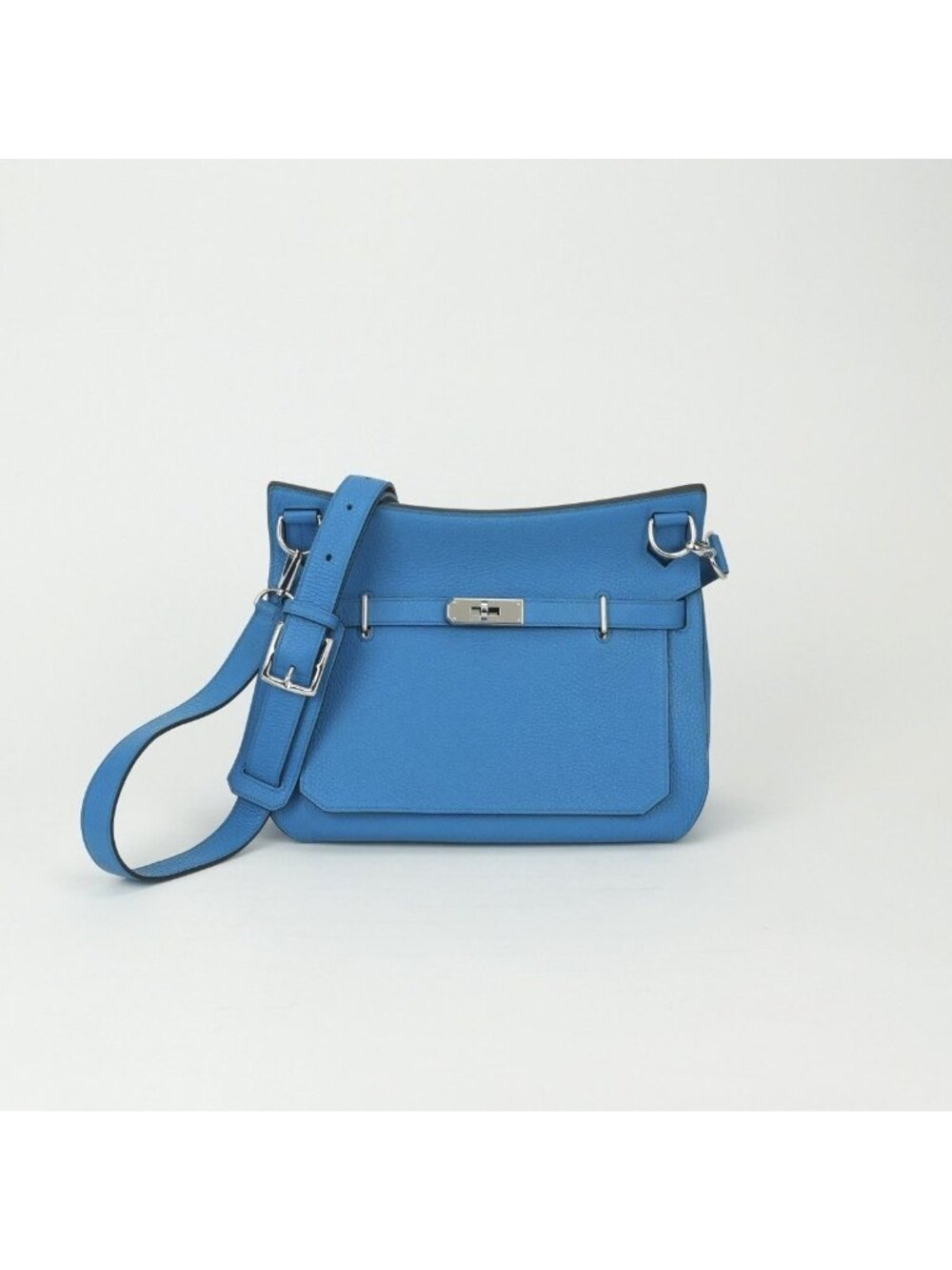 Hermes Jypsiere 28 Shoulder Bag Taurillon Clemence Blue Zanzibar Bluezanzibar